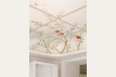 Décor botanique sur mesure du plafond de la salle à manger - Villa Clair Soleil